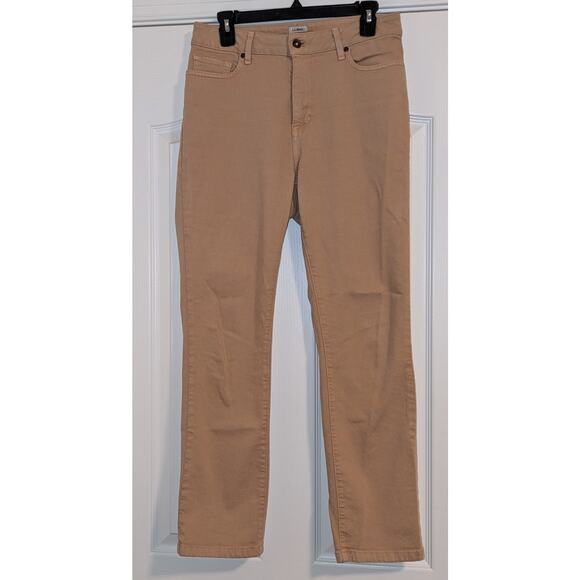 LL Bean Denim - LL Bean Jeans Women's 10P Tan Straight Leg Classic Fit